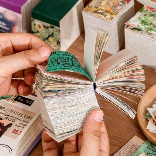 400 pcs Craft Vintage Scrapbooking Paper Kawaii Art Junk Jou