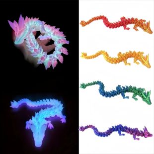 Luminous Toy 3D Printed Dragon Glow in the Dark Flying Drago