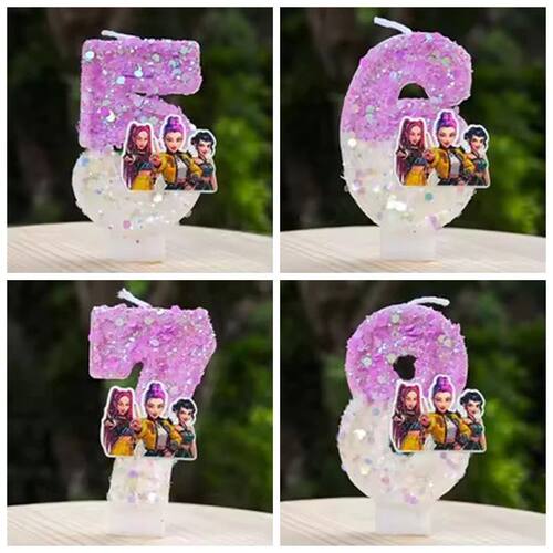 Hot Cute Girl Group Hunter's Digital Candle Numbers 0-9 Kids