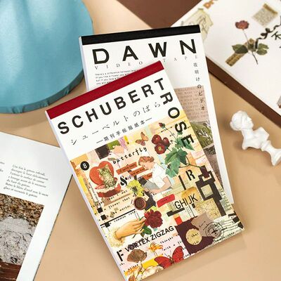 50sheets Magazine Sticker Book Washi Paper Journal DIY Mater