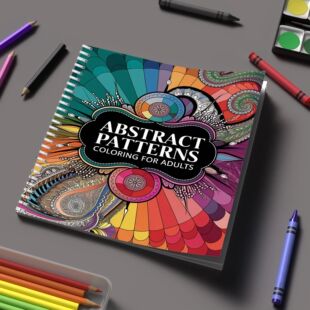 Coloring Book Abstract Patterns for Adult Colouring Book, Bi