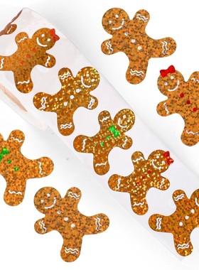 500pcs Laser Cartoon Christmas Stickers Christmas Gift Wrapp