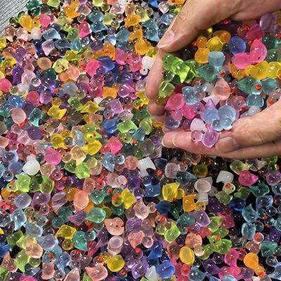 500-50pcs Luminous Mini Ducks Moss Microlandscape Miniature