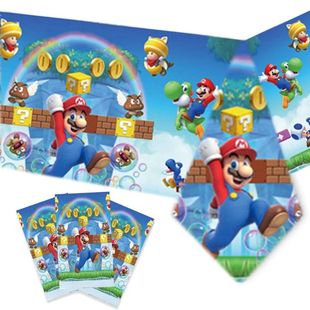 Gold Coin Bros Birthday Banner Figures Party Streamers Happy