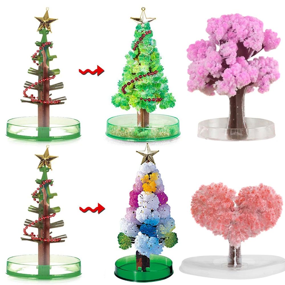 DIY Growing Tree Paper Sakura Crystal Trees Desktop Cherry B