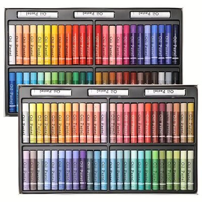 Professional Oil Pastels Set - Medium Point, High-Quality So