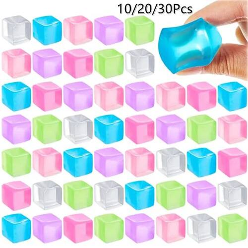 1/3/5/10 PCS Fidget Toy Mini Squishy Toys Ice Block Stress B