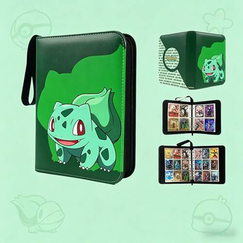 Squirtle Bulbasaur Card Binder Anime Photo Album Collect Loo