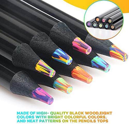 12pcs Crayons Colour Pencil Set Rainbow Pencils for Children