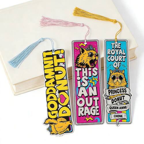 Dungeon Crawler Carl Acrylic Bookmark Reading Supplies Book