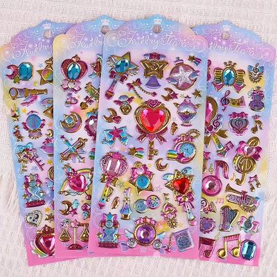 Children's 3D Crystal Sticker Gem Diamond Stickers Colorful