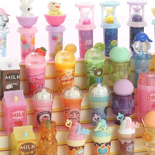 3 pcs Cute Beverage Bottle Shape Pencil Cap Pen Cover Pencil