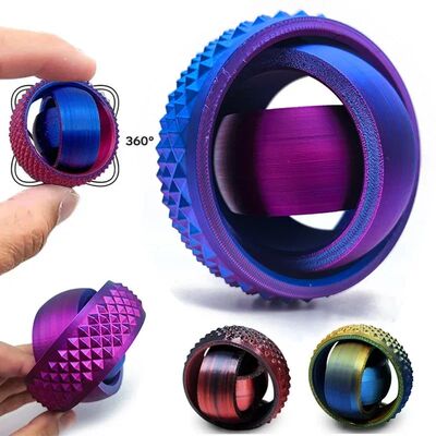New 3D Printed Rotating Ball Toy O-Shaped Universal Fingerti