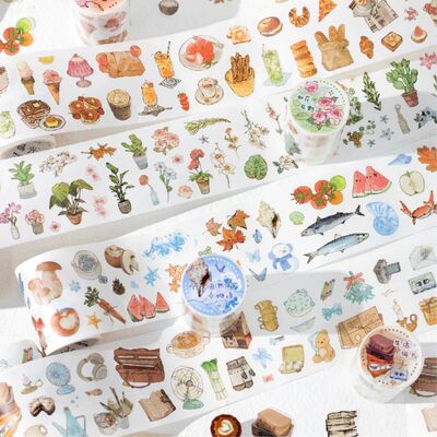 Journal GO 6/5x200cm Instagram Cute Daily Guka Tape Stickers