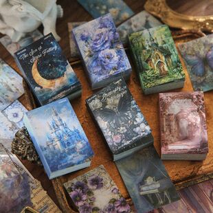 100 pcs/book Retro Material Paper Aestheti Scrapbooking DIY