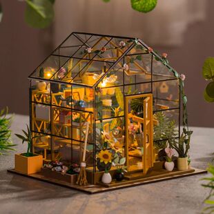 Baby House Kit Mini DIY Flower House Handmade 3D Puzzle Asse