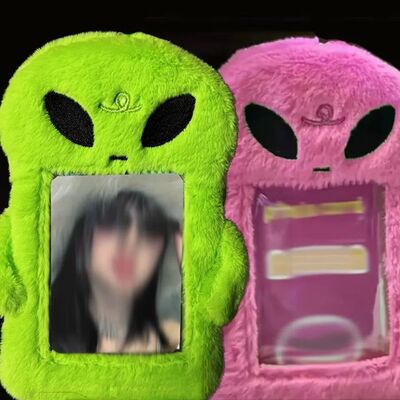 1pcs Plush Card Holder Fluffy Photocard Holder Bus Card Slee