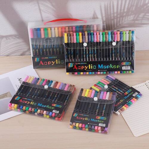 Professional Art Use 24-120Colors Acrylic Paint Markers, Dua
