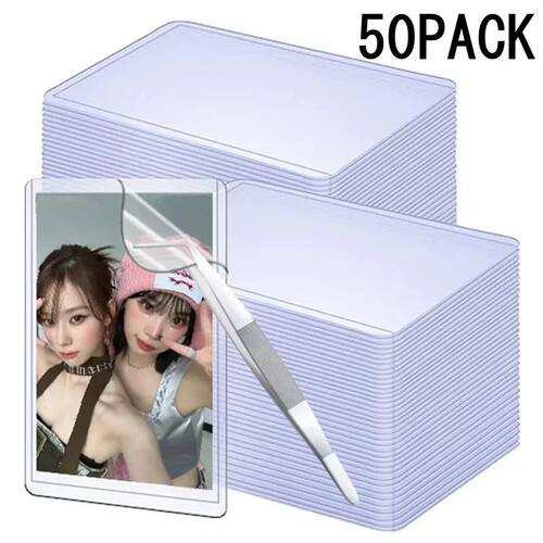 10/25/50/100Pcs Transparent photo album Kpop Card Sleeve wit