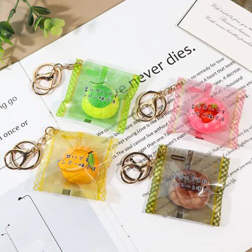 Simulated Pineapple Bag Keychain Candy Inflatable Bag Pineap