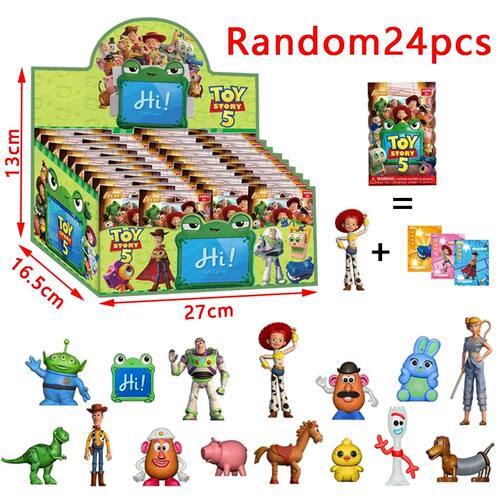 Random 2-24PC Toy Story Style Anime Figure Blind Box Cute Do