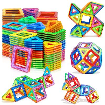 Magnetic Building Blocks DIY Magnets Toys medium size STEM T