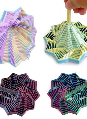 3D Printing Expanded Sensory Fidget Star Model Visual Illusi