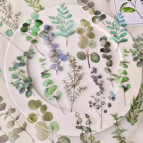 40 Pcs/pack Kawaii Creative flower plant Stickers hand tent