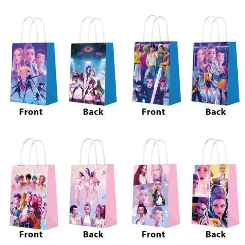 12pcs/set   Cartoon and Anime Cartoon Paper Gift Bags with H