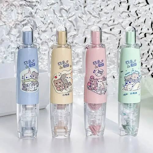 Cute Cartoon Animal Dot Glue Tape Roller, Portable Double Si