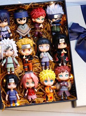 New 12pcs/set Anime Figure Naruto Shippuden Hinata Sasuke It