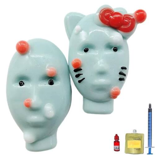 Pimple Popper Fidget Toy with Filler Tools Weird Alien Desig