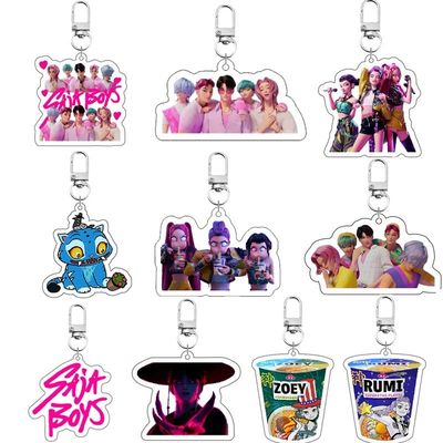 Kpop Demon Hunters Huntrix Saja Boys Acrylic Keycha Hot Acce