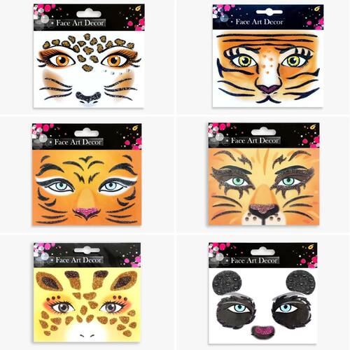 Halloween Carnival Party Face Stickers Animal Face Stickers