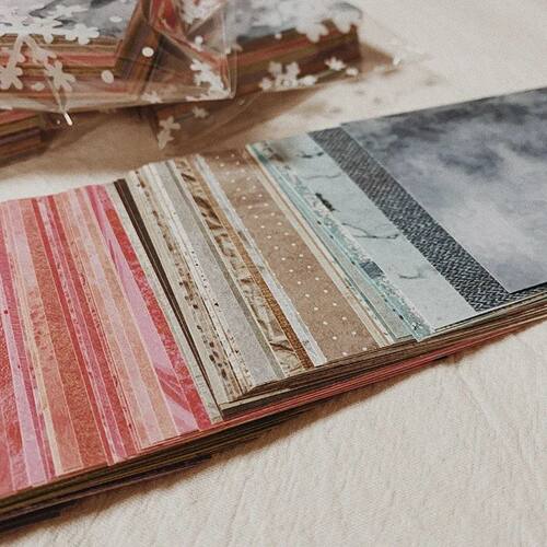 150 Sheet Rainbow Color Texture Background Small Craft Paper