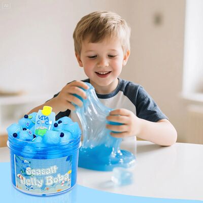 240ml Large Capacity Crunchy Slime Kit Premade Crystal Slime