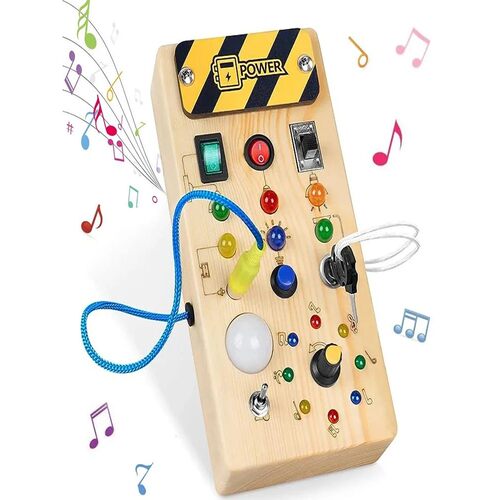 Kids Early Education Toys Electronic Led Light Baby Wooden S