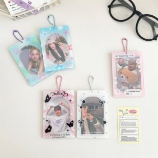 New Kawaii Star Photocard Holder 3Inch Acrylic Cartoon Cards