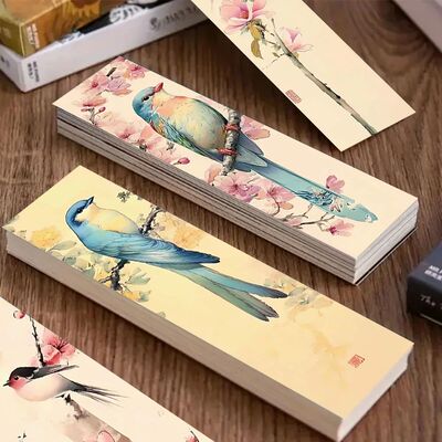 32pcs, various bird bookmarks, magpies, suitable for teacher