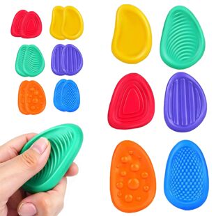 Fidget Toys Sensory Stone 6 Pack Textured Worry Stone Social
