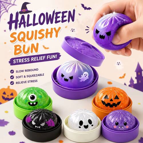 Halloween Dumpling Stress Toy Glitter Halloween Dumpling Pre