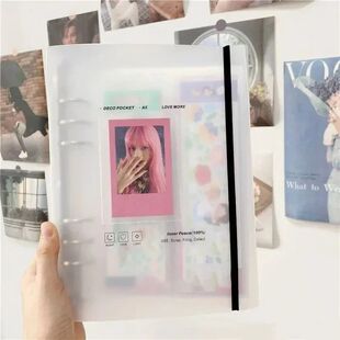 A5 Kpop Photocard Holder Binding Photo Cards Holder in Polar