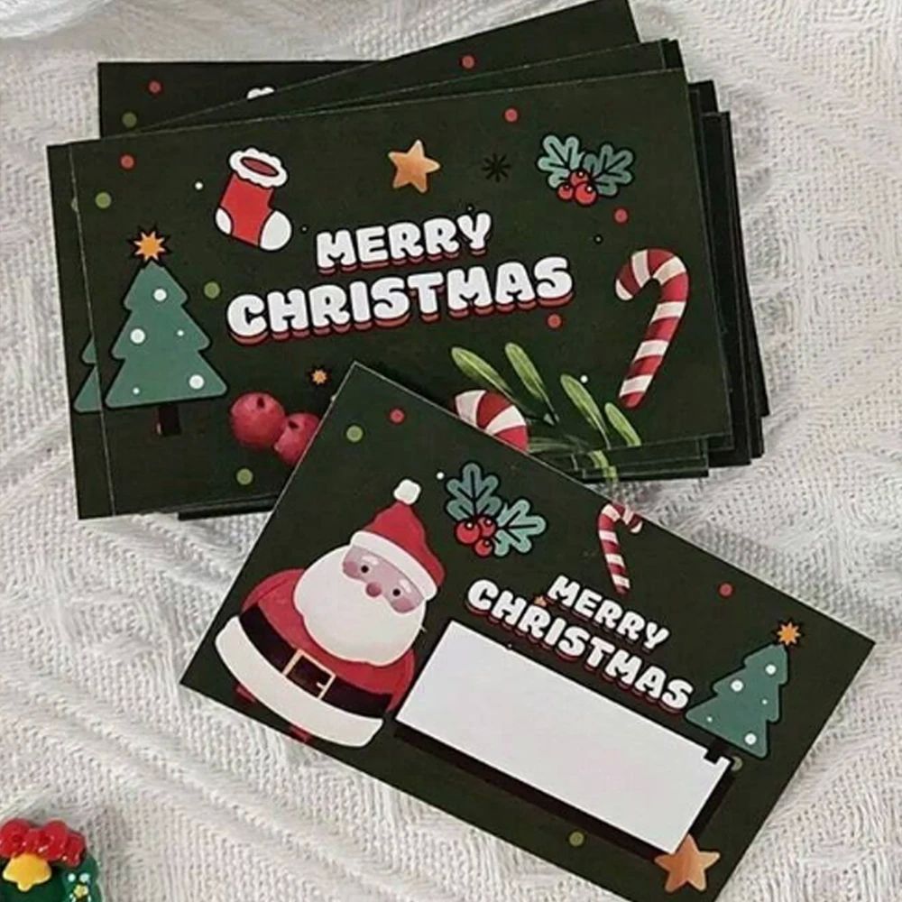 30Pcs Christmas Scratch Off Cards Santa Claus Christmas Tree