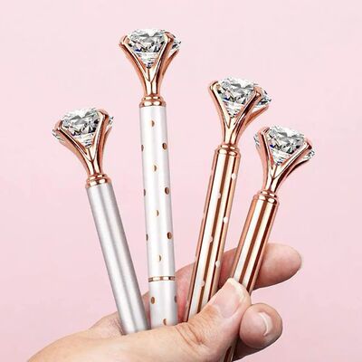 Large Diamond Crystal Pen Ballpoint Pen Student Stationery O