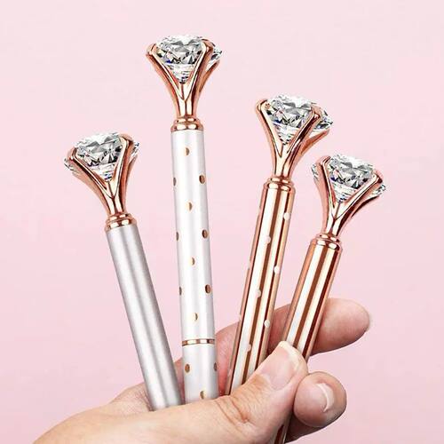 Large Diamond Crystal Pen Ballpoint Pen Student Stationery O