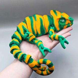 15cm3D Printed Dragon Chameleon Figures Multi-joint Movable