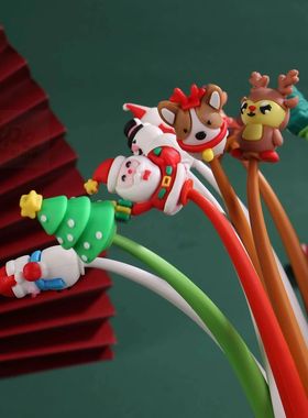 8 Pcs Christmas Student Gifts Silicone Shake Music Pen with