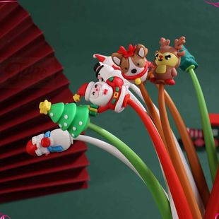 8 Pcs Christmas Student Gifts Silicone Shake Music Pen with