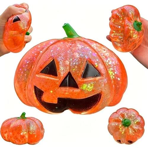 Halloween Pumpkin Maltose Stress Ball Squishy Toy Soft Stres
