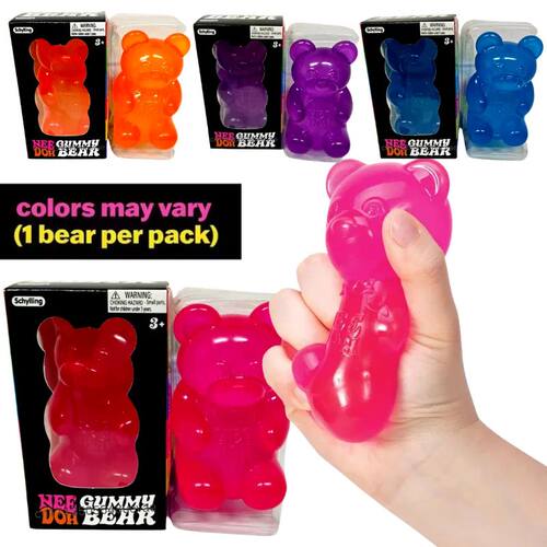 NeeDoh Gummy Bear Maltose Squeeze Squishy Fidget Toy Stress